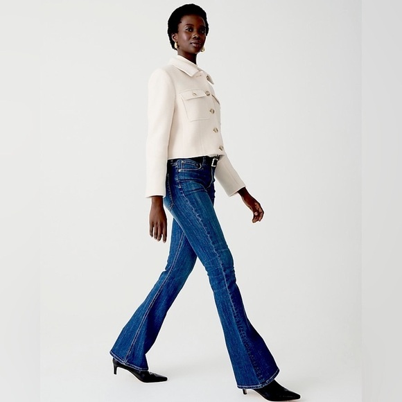 NEW J. Crew High Rise Skinny Flare Jean in Dark Wash, Size 32 - Picture 3 of 16